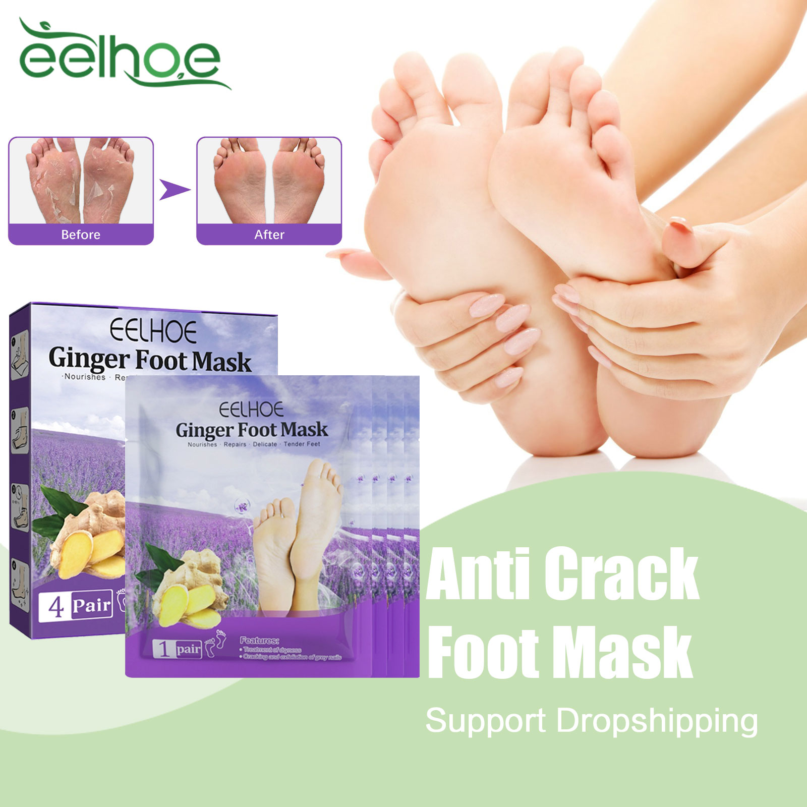 Foot Mask Peeling - Mascarilla Exfoliante para pies, máscara hidratante