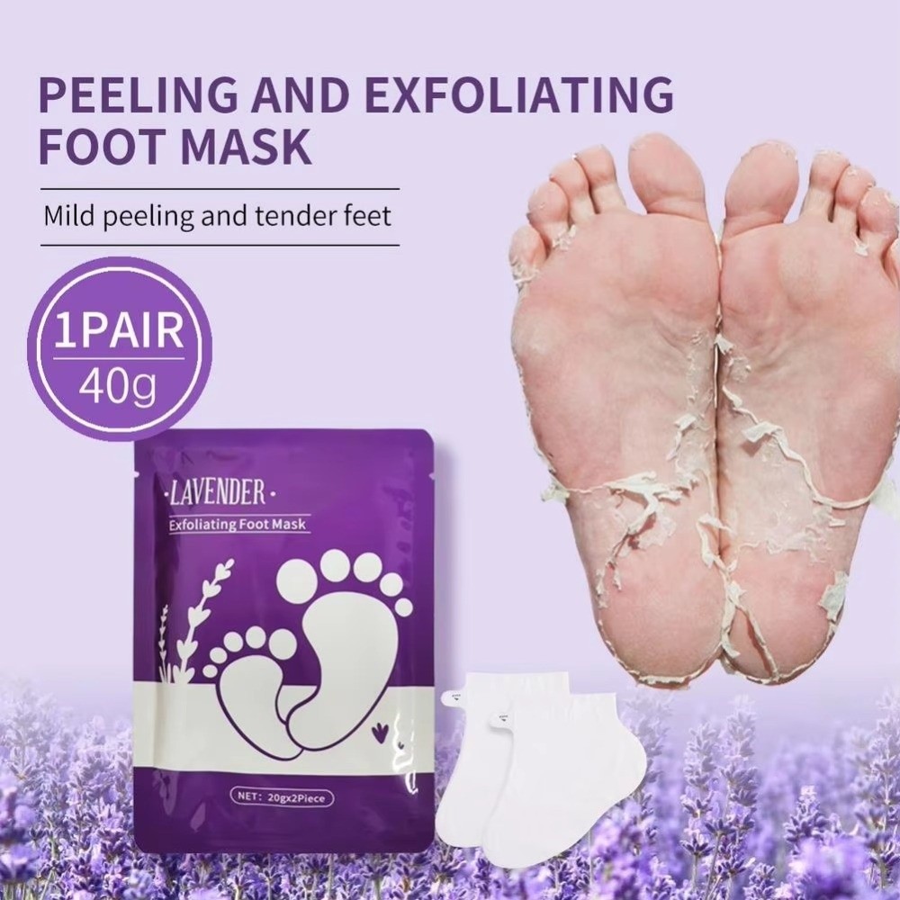 Foot Mask Peeling - Mascarilla Exfoliante de Lavanda para Pies,