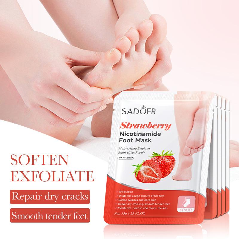 1 par de mascarillas para pies - Foot Mask Peeling reseña y precio