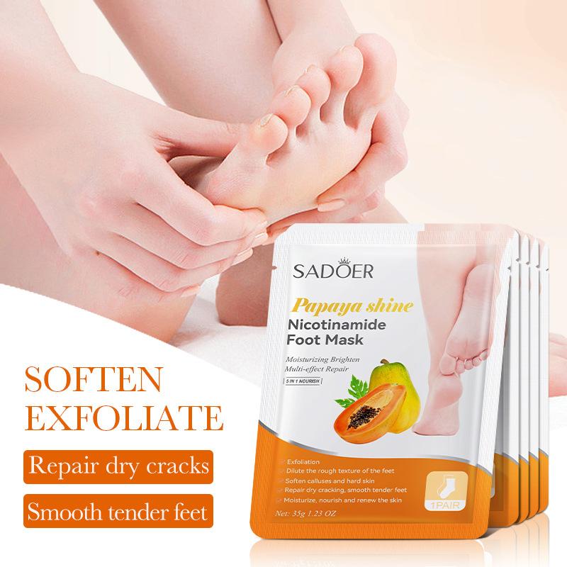 1 par de mascarillas para pies - Foot Mask Peeling reseña y precio