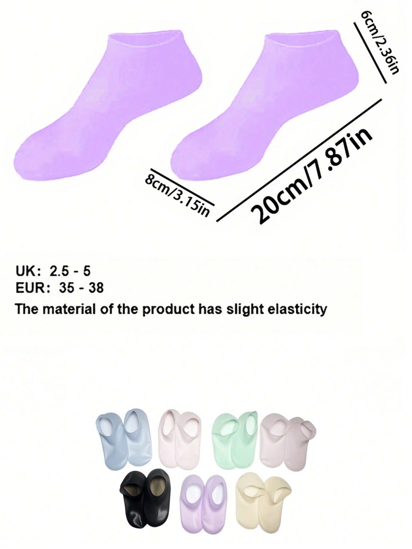 1 par de calcetines de silicon - Foot Mask Peeling reseña y precio