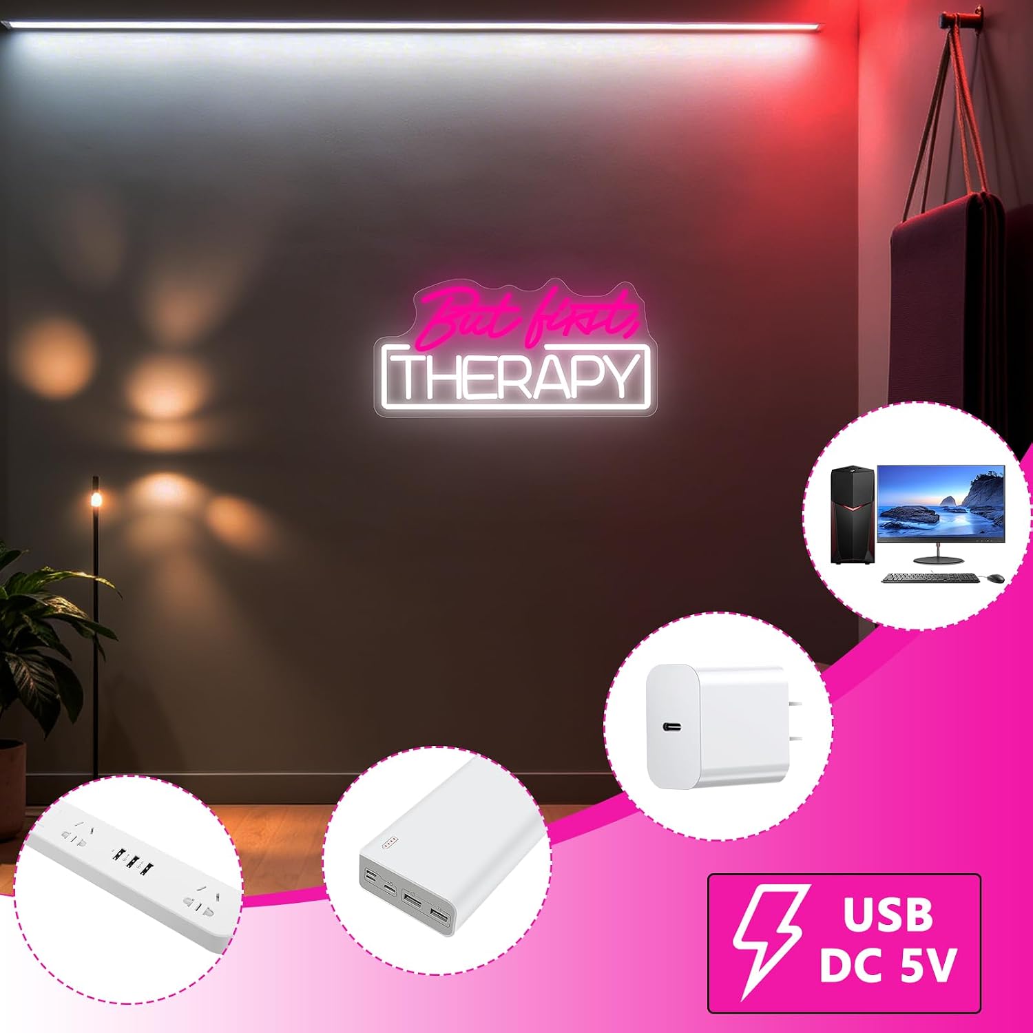 Letrero Luminoso LED con la Fr - Spa Wellness Beauty reseña y precio